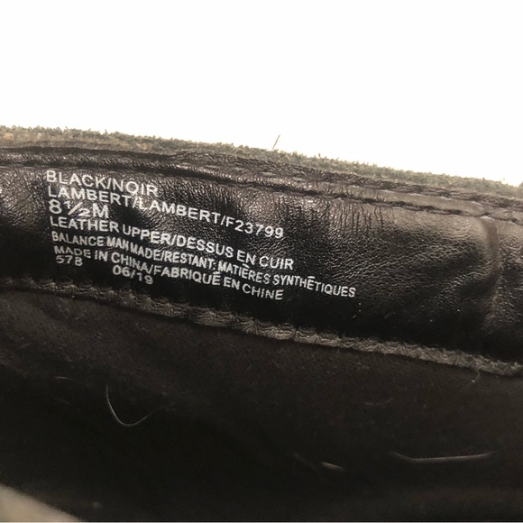 White Mountain genuine leather black ankle boots - Picture 2 of 2